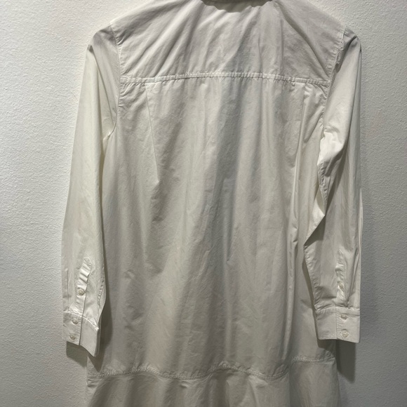 DRAPER JAMES TULIP WHITE COTTON SHIRT DRESS SIZE 4 - Picture 13 of 16